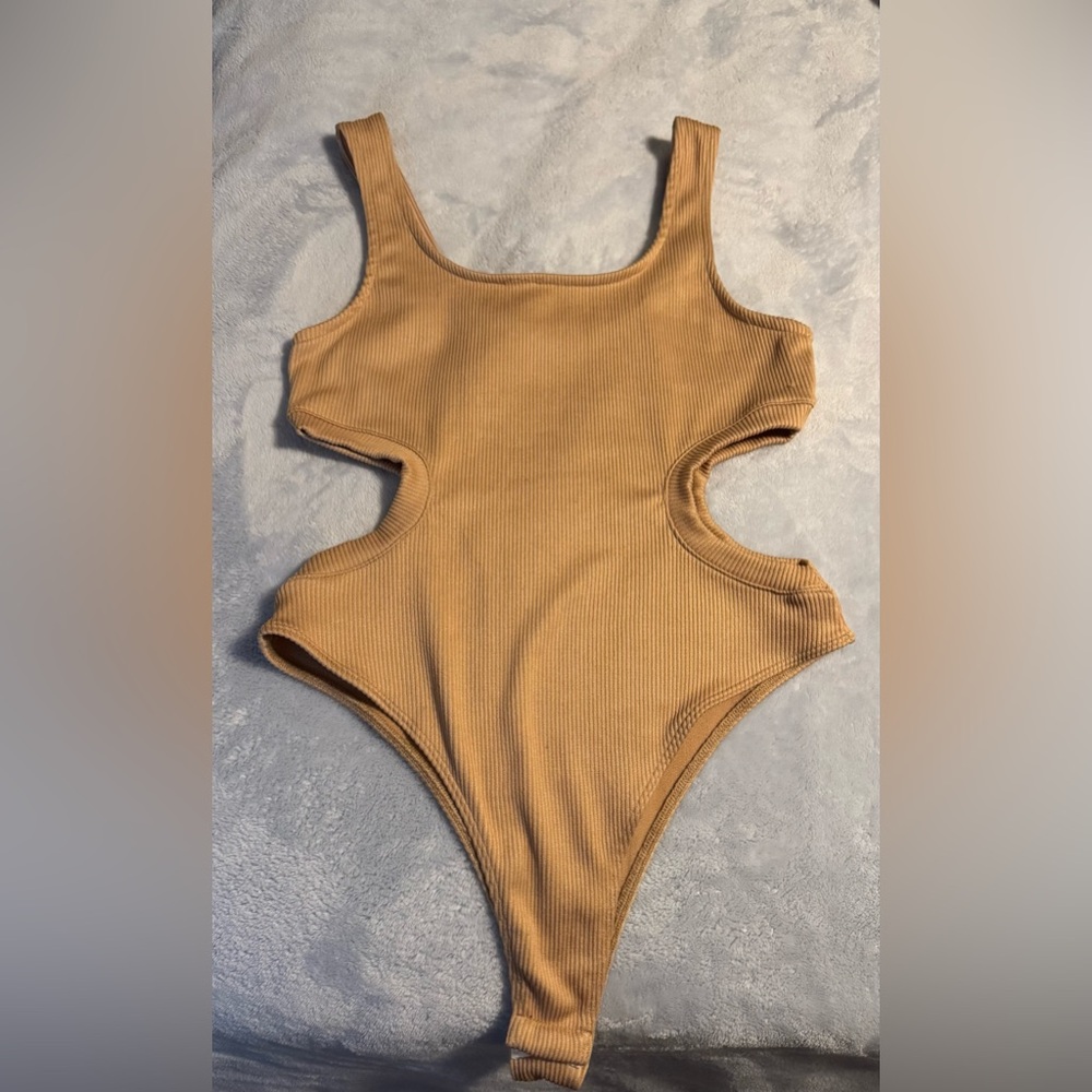 Nude Ribbed Bodysuit